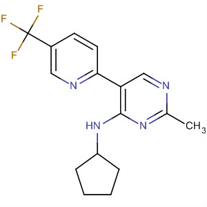 917896-17-4  4-Pyrimidinamine,N-cyclopentyl-2-methyl-5-[5-(trifluoromethyl)-2-pyridinyl]-