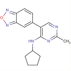 917896-19-6  4-Pyrimidinamine, 5-(2,1,3-benzoxadiazol-5-yl)-N-cyclopentyl-2-methyl-