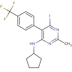 917896-20-9  4-Pyrimidinamine,N-cyclopentyl-6-iodo-2-methyl-5-[4-(trifluoromethyl)phenyl]-