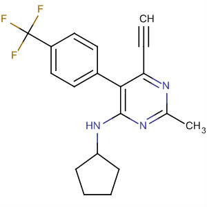 917896-22-1  4-Pyrimidinamine,N-cyclopentyl-6-ethynyl-2-methyl-5-[4-(trifluoromethyl)phenyl]-