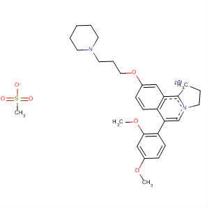 917903-43-6  1H-Pyrrolo[2,1-a]isoquinolinium,6-(2,4-dimethoxyphenyl)-2,3-dihydro-9-[3-(1-piperidinyl)propoxy]-,methanesulfonate (1:1)
