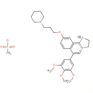 917903-52-7  1H-Pyrrolo[2,1-a]isoquinolinium,2,3-dihydro-9-[3-(1-piperidinyl)propoxy]-6-(3,4,5-trimethoxyphenyl)-,methanesulfonate (1:1)