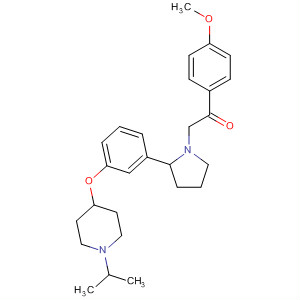 917903-75-4  Ethanone,1-(4-methoxyphenyl)-2-[2-[3-[[1-(1-methylethyl)-4-piperidinyl]oxy]phenyl]-1-pyrrolidinyl]-