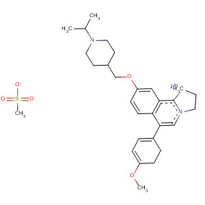 917903-86-7  1H-Pyrrolo[2,1-a]isoquinolinium,2,3-dihydro-6-(4-methoxyphenyl)-9-[[1-(1-methylethyl)-4-piperidinyl]methoxy]-, methanesulfonate (1:1)