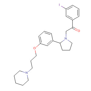 917903-93-6  Ethanone,1-(3-iodophenyl)-2-[2-[3-[3-(1-piperidinyl)propoxy]phenyl]-1-pyrrolidinyl]-