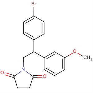 917904-34-8  2,5-Pyrrolidinedione, 1-[2-(4-bromophenyl)-2-(3-methoxyphenyl)ethyl]-