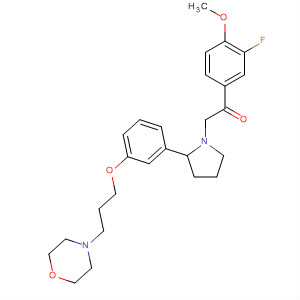917904-97-3  Ethanone,1-(3-fluoro-4-methoxyphenyl)-2-[2-[3-[3-(4-morpholinyl)propoxy]phenyl]-1-pyrrolidinyl]-