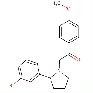 917905-03-4  Ethanone, 2-[2-(3-bromophenyl)-1-pyrrolidinyl]-1-(4-methoxyphenyl)-