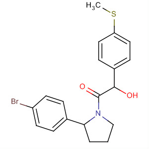 917905-08-9  Ethanone,1-[2-(4-bromophenyl)-1-pyrrolidinyl]-2-hydroxy-2-[4-(methylthio)phenyl]-