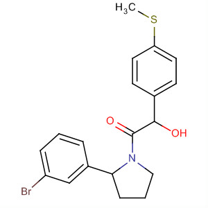 917905-15-8  Ethanone,1-[2-(3-bromophenyl)-1-pyrrolidinyl]-2-hydroxy-2-[4-(methylthio)phenyl]-