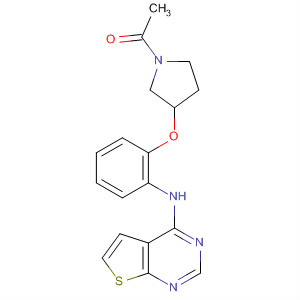 917908-60-2  Ethanone,1-[3-[2-(thieno[2,3-d]pyrimidin-4-ylamino)phenoxy]-1-pyrrolidinyl]-