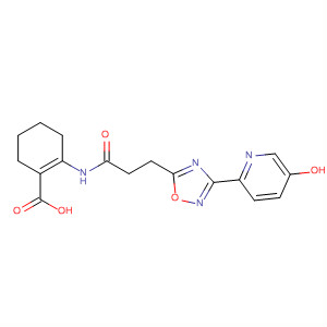 917910-36-2  1-Cyclohexene-1-carboxylic acid,2-[[3-[3-(5-hydroxy-2-pyridinyl)-1,2,4-oxadiazol-5-yl]-1-oxopropyl]amino]-