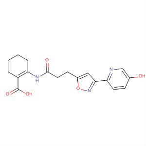917910-38-4  1-Cyclohexene-1-carboxylic acid,2-[[3-[3-(5-hydroxy-2-pyridinyl)-5-isoxazolyl]-1-oxopropyl]amino]-
