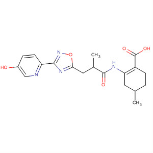 917910-46-4  1-Cyclohexene-1-carboxylic acid,2-[[3-[3-(5-hydroxy-2-pyridinyl)-1,2,4-oxadiazol-5-yl]-2-methyl-1-oxopropyl]amino]-4-methyl-