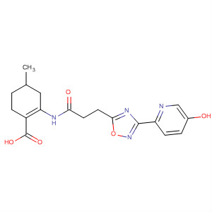 917910-47-5  1-Cyclohexene-1-carboxylic acid,2-[[3-[3-(5-hydroxy-2-pyridinyl)-1,2,4-oxadiazol-5-yl]-1-oxopropyl]amino]-4-methyl-