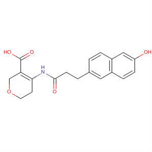 917910-53-3  2H-Pyran-3-carboxylic acid,5,6-dihydro-4-[[3-(6-hydroxy-2-naphthalenyl)-1-oxopropyl]amino]-
