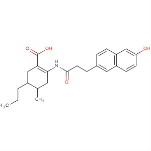 917910-54-4  1-Cyclohexene-1-carboxylic acid,2-[[3-(6-hydroxy-2-naphthalenyl)-1-oxopropyl]amino]-4-methyl-5-propyl-