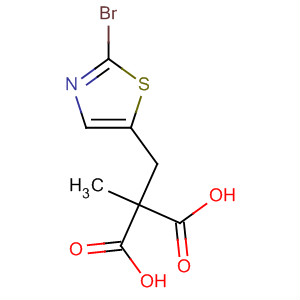 917910-70-4  Propanedioic acid, 2-[(2-bromo-5-thiazolyl)methyl]-2-methyl-