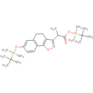917911-29-6  Naphth[2,1-d]isoxazole-3-propanoic acid,7-[[(1,1-dimethylethyl)dimethylsilyl]oxy]-4,5-dihydro-,(1,1-dimethylethyl)dimethylsilyl ester