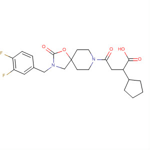 917913-13-4  Cyclopentaneacetic acid,1-[2-[3-[(3,4-difluorophenyl)methyl]-2-oxo-1-oxa-3,8-diazaspiro[4.5]dec-8-yl]-2-oxoethyl]-