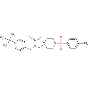 917914-10-4  1-Oxa-3,8-diazaspiro[4.5]decan-2-one,3-[[4-(1,1-dimethylethyl)phenyl]methyl]-8-[(4-methylphenyl)sulfonyl]-
