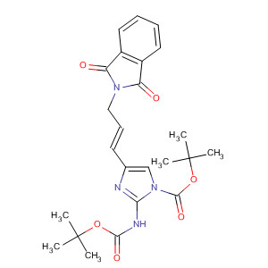 917919-54-1  1H-Imidazole-1-carboxylic acid,4-[(1E)-3-(1,3-dihydro-1,3-dioxo-2H-isoindol-2-yl)-1-propen-1-yl]-2-[[(1,1-dimethylethoxy)carbonyl]amino]-, 1,1-dimethylethyl ester