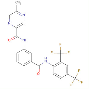 917920-66-2  2-Pyrazinecarboxamide,N-[3-[[[2,4-bis(trifluoromethyl)phenyl]amino]carbonyl]phenyl]-5-methyl-