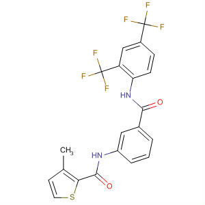 917920-69-5  2-Thiophenecarboxamide,N-[3-[[[2,4-bis(trifluoromethyl)phenyl]amino]carbonyl]phenyl]-3-methyl-