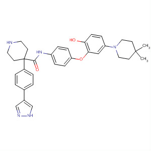 917925-58-7  4-Piperidinecarboxamide,N-[4-[5-(4,4-dimethyl-1-piperidinyl)-2-hydroxyphenoxy]phenyl]-4-[4-(1H-pyrazol-4-yl)phenyl]-