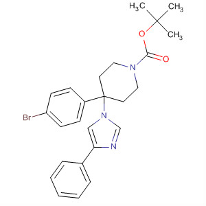 917925-67-8  1-Piperidinecarboxylic acid,4-(4-bromophenyl)-4-(4-phenyl-1H-imidazol-1-yl)-, 1,1-dimethylethylester