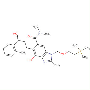 917957-02-9  1H-Benzimidazole-6-carboxamide,4-hydroxy-5-[(3R)-3-hydroxy-3-(2-methylphenyl)propyl]-N,N,2-trimethyl-1-[[2-(trimethylsilyl)ethoxy]methyl]-