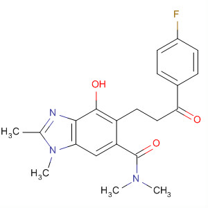 917957-34-7  1H-Benzimidazole-6-carboxamide,5-[3-(4-fluorophenyl)-3-oxopropyl]-4-hydroxy-N,N,1,2-tetramethyl-