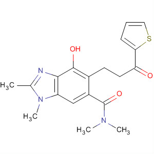 917957-40-5  1H-Benzimidazole-6-carboxamide,4-hydroxy-N,N,1,2-tetramethyl-5-[3-oxo-3-(2-thienyl)propyl]-