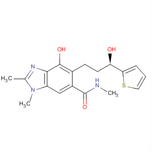 917957-92-7  1H-Benzimidazole-6-carboxamide,4-hydroxy-5-[(3R)-3-hydroxy-3-(2-thienyl)propyl]-N,1,2-trimethyl-