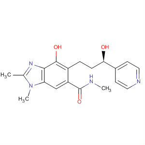 917958-01-1  1H-Benzimidazole-6-carboxamide,4-hydroxy-5-[(3R)-3-hydroxy-3-(4-pyridinyl)propyl]-N,1,2-trimethyl-