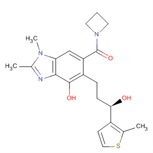 917958-56-6  Methanone,1-azetidinyl[4-hydroxy-5-[(3R)-3-hydroxy-3-(2-methyl-3-thienyl)propyl]-1,2-dimethyl-1H-benzimidazol-6-yl]-