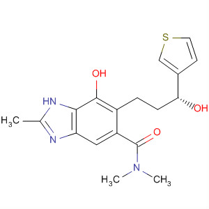 917958-96-4  1H-Benzimidazole-5-carboxamide,7-hydroxy-6-[(3R)-3-hydroxy-3-(3-thienyl)propyl]-N,N,2-trimethyl-