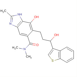 917958-99-7  1H-Benzimidazole-5-carboxamide,6-[(3R)-3-benzo[b]thien-3-yl-3-hydroxypropyl]-7-hydroxy-N,N,2-trimethyl-
