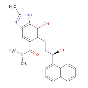 917959-00-3  1H-Benzimidazole-5-carboxamide,7-hydroxy-6-[(3R)-3-hydroxy-3-(1-naphthalenyl)propyl]-N,N,2-trimethyl-