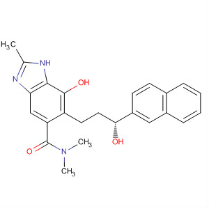 917959-01-4  1H-Benzimidazole-5-carboxamide,7-hydroxy-6-[(3R)-3-hydroxy-3-(2-naphthalenyl)propyl]-N,N,2-trimethyl-
