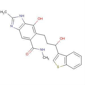 917959-20-7  1H-Benzimidazole-5-carboxamide,6-[(3R)-3-benzo[b]thien-3-yl-3-hydroxypropyl]-7-hydroxy-N,2-dimethyl-