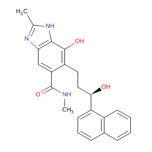 917959-21-8  1H-Benzimidazole-5-carboxamide,7-hydroxy-6-[(3R)-3-hydroxy-3-(1-naphthalenyl)propyl]-N,2-dimethyl-