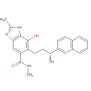 917959-22-9  1H-Benzimidazole-5-carboxamide,7-hydroxy-6-[(3R)-3-hydroxy-3-(2-naphthalenyl)propyl]-N,2-dimethyl-