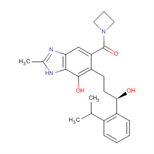 917959-70-7  Methanone,1-azetidinyl[7-hydroxy-6-[(3R)-3-hydroxy-3-[2-(1-methylethyl)phenyl]propyl]-2-methyl-1H-benzimidazol-5-yl]-