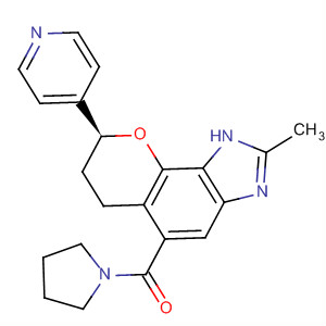 917962-46-0  Methanone,1-pyrrolidinyl[(8S)-1,6,7,8-tetrahydro-2-methyl-8-(4-pyridinyl)pyrano[2,3-e]benzimidazol-5-yl]-