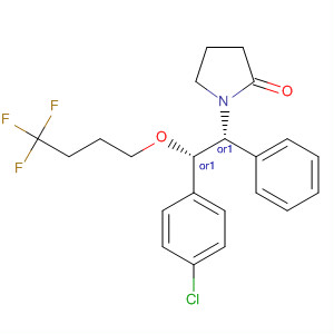 917964-72-8  2-Pyrrolidinone,1-[(1R,2S)-2-(4-chlorophenyl)-1-phenyl-2-(4,4,4-trifluorobutoxy)ethyl]-,rel-