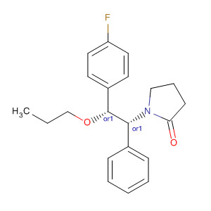 917964-75-1  2-Pyrrolidinone,1-[(1R,2R)-2-(4-fluorophenyl)-1-phenyl-2-propoxyethyl]-, rel-