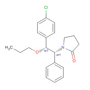 917964-78-4  2-Pyrrolidinone,1-[(1R,2R)-2-(4-chlorophenyl)-1-phenyl-2-propoxyethyl]-, rel-
