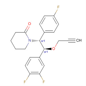 917964-80-8  2-Piperidinone,1-[(1R,2S)-2-(3,4-difluorophenyl)-1-(4-fluorophenyl)-2-(2-propyn-1-yloxy)ethyl]-, rel-