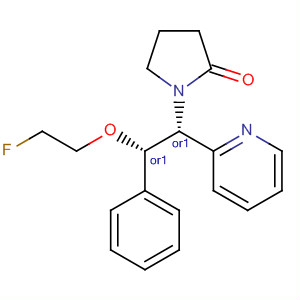 917965-58-3  2-Pyrrolidinone,1-[(1R,2S)-2-(2-fluoroethoxy)-2-phenyl-1-(2-pyridinyl)ethyl]-, rel-